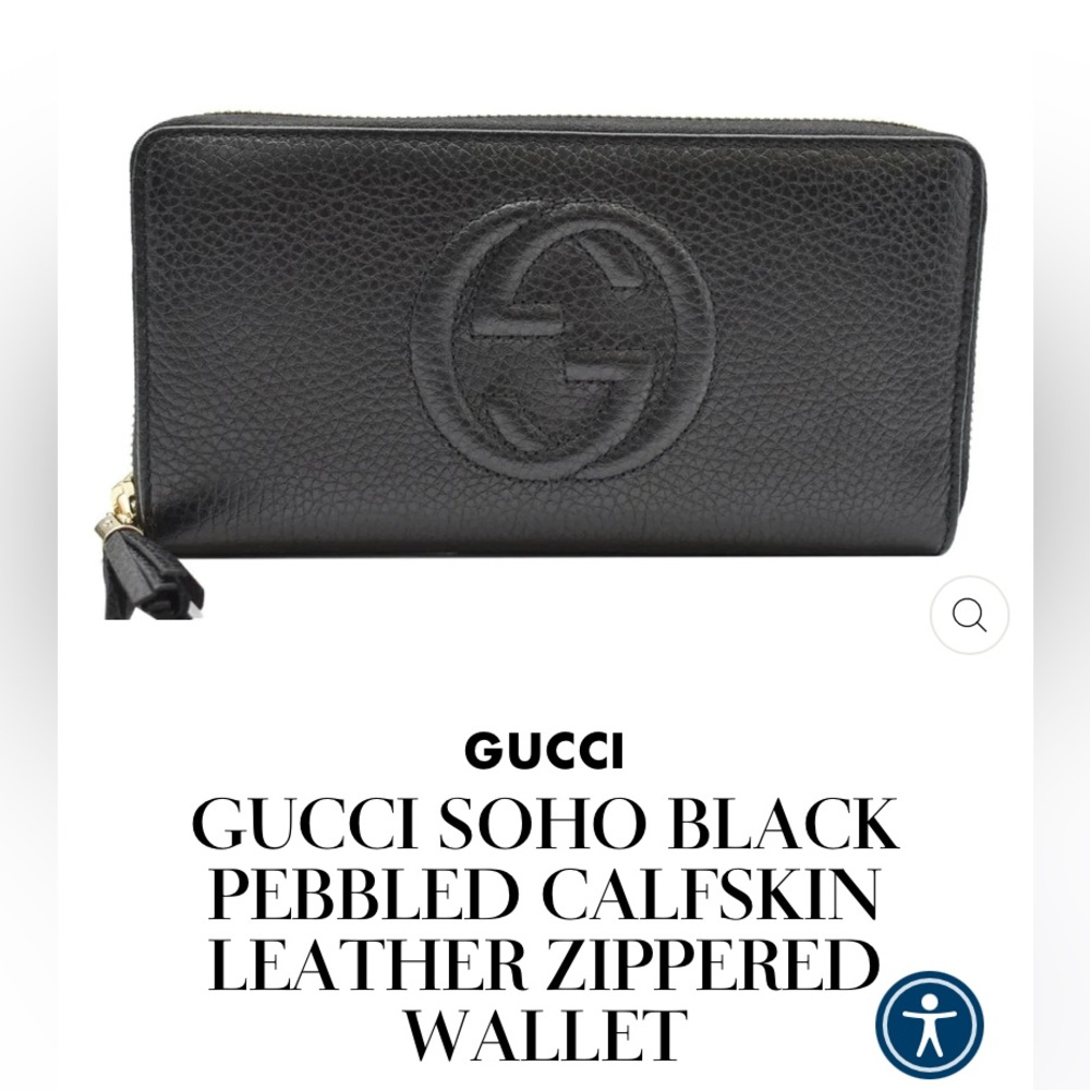 Gucci Soho black leather wallet